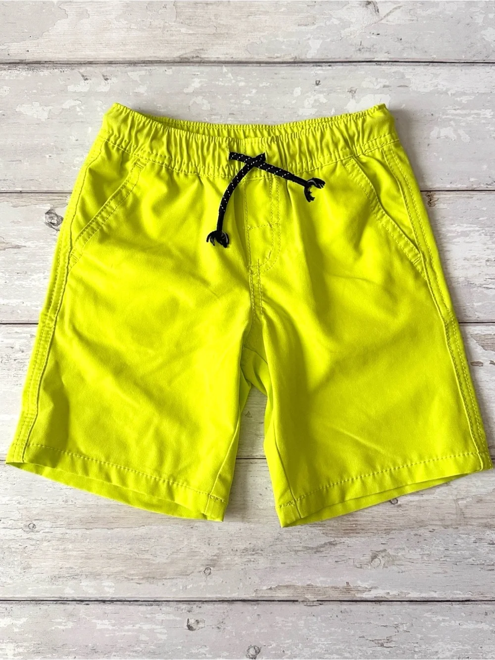 H&M Kids 5T Neon Yellow Green Swimsuit Swim Trunks Boys Size 5